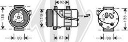 Diederichs DCK1592 - Компресор, кондиціонер autozip.com.ua