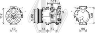 Diederichs DCK1565 - Компресор, кондиціонер autozip.com.ua