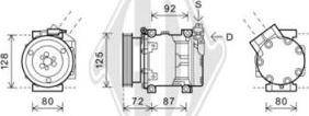 Diederichs DCK1505 - Компресор, кондиціонер autozip.com.ua