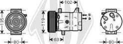 Diederichs DCK1501 - Компресор, кондиціонер autozip.com.ua