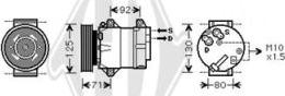 Diederichs DCK1502 - Компресор, кондиціонер autozip.com.ua