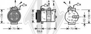 Diederichs DCK1515 - Компресор, кондиціонер autozip.com.ua