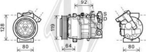 Diederichs DCK1510 - Компресор, кондиціонер autozip.com.ua