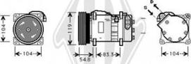 Diederichs DCK1580 - Компресор, кондиціонер autozip.com.ua