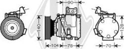 Diederichs DCK1531 - Компресор, кондиціонер autozip.com.ua