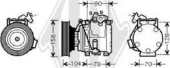 Diederichs DCK1532 - Компресор, кондиціонер autozip.com.ua
