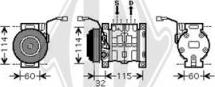 Diederichs DCK1524 - Компресор, кондиціонер autozip.com.ua