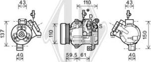 Diederichs DCK1527 - Компресор, кондиціонер autozip.com.ua