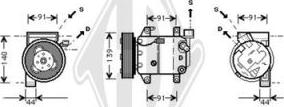 Diederichs DCK1691 - Компресор, кондиціонер autozip.com.ua
