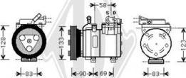 Diederichs DCK1645 - Компресор, кондиціонер autozip.com.ua