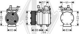 Diederichs DCK1647 - Компресор, кондиціонер autozip.com.ua