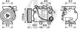 Diederichs DCK1661 - Компресор, кондиціонер autozip.com.ua