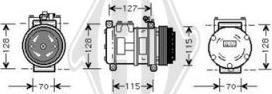 Diederichs DCK1608 - Компресор, кондиціонер autozip.com.ua