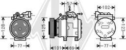 Diederichs DCK1680 - Компресор, кондиціонер autozip.com.ua