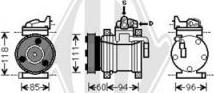 Diederichs DCK1639 - Компресор, кондиціонер autozip.com.ua