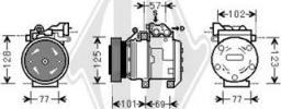 Diederichs DCK1635 - Компресор, кондиціонер autozip.com.ua