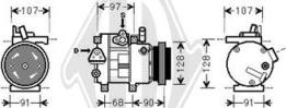 Diederichs DCK1638 - Компресор, кондиціонер autozip.com.ua