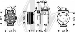 Diederichs DCK1629 - Компресор, кондиціонер autozip.com.ua
