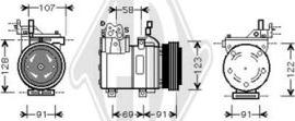 Diederichs DCK1628 - Компресор, кондиціонер autozip.com.ua