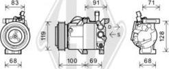 Diederichs DCK1674 - Компресор, кондиціонер autozip.com.ua