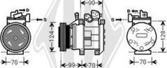 Diederichs DCK1672 - Компресор, кондиціонер autozip.com.ua