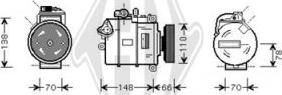 Diederichs DCK1043 - Компресор, кондиціонер autozip.com.ua