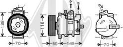 Diederichs DCK1052 - Компресор, кондиціонер autozip.com.ua