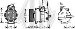 Diederichs DCK1061 - Компресор, кондиціонер autozip.com.ua