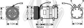 Diederichs DCK1008 - Компресор, кондиціонер autozip.com.ua