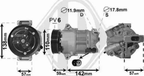 Diederichs DCK1016 - Компресор, кондиціонер autozip.com.ua