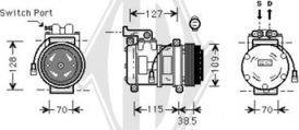 Diederichs DCK1018 - Компресор, кондиціонер autozip.com.ua