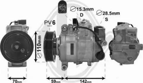 Diederichs DCK1080 - Компресор, кондиціонер autozip.com.ua