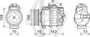 Diederichs DCK1081 - Компресор, кондиціонер autozip.com.ua