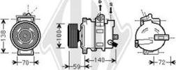 Diederichs DCK1072 - Компресор, кондиціонер autozip.com.ua