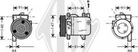 Diederichs DCK1191 - Компресор, кондиціонер autozip.com.ua