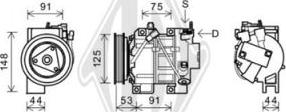 Diederichs DCK1198 - Компресор, кондиціонер autozip.com.ua