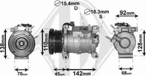 Diederichs DCK1152 - Компресор, кондиціонер autozip.com.ua