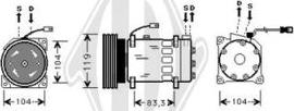 Diederichs DCK1169 - Компресор, кондиціонер autozip.com.ua