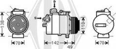 Diederichs DCK1119 - Компресор, кондиціонер autozip.com.ua