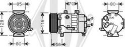 Diederichs DCK1186 - Компресор, кондиціонер autozip.com.ua