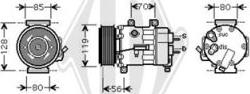 Diederichs DCK1181 - Компресор, кондиціонер autozip.com.ua