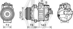 Diederichs DCK1131 - Компресор, кондиціонер autozip.com.ua