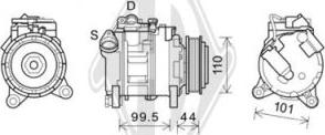 Diederichs DCK1133 - Компресор, кондиціонер autozip.com.ua