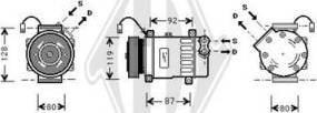 Diederichs DCK1176 - Компресор, кондиціонер autozip.com.ua
