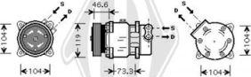 Diederichs DCK1177 - Компресор, кондиціонер autozip.com.ua