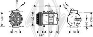 Diederichs DCK1341 - Компресор, кондиціонер autozip.com.ua