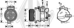 Diederichs DCK1348 - Компресор, кондиціонер autozip.com.ua