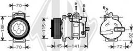 Diederichs DCK1359 - Компресор, кондиціонер autozip.com.ua