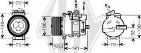 Diederichs DCK1354 - Компресор, кондиціонер autozip.com.ua