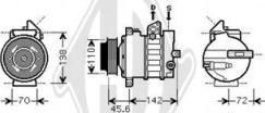 Diederichs DCK1358 - Компресор, кондиціонер autozip.com.ua